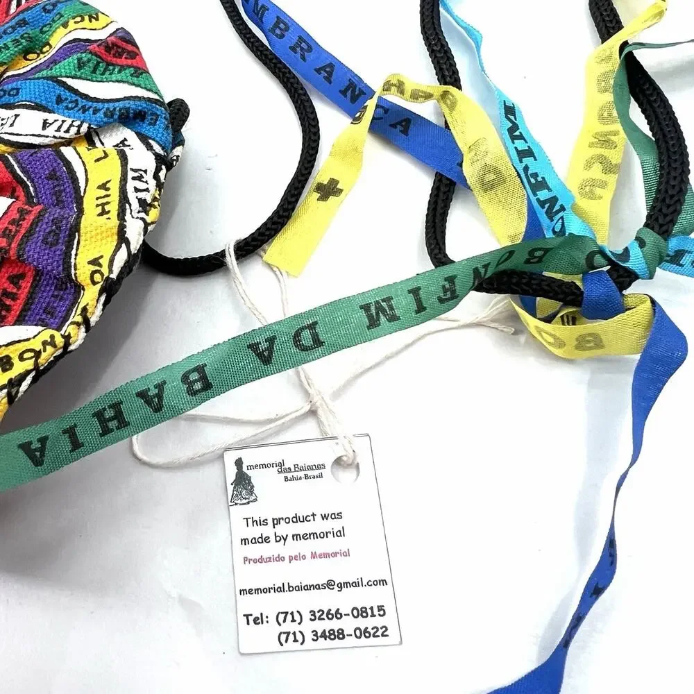 Handmade Brazil Colorful Crossbody Bag Lembrança do Senhor do Bonfim da Bahia - Picture 4 of 6